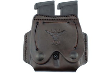 Image of Texas 1836 Belt Slide Double Magazine Carrier, 1911, Ambidextrous, Brown, TX-DB-MC-021