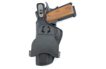 Image of Texas 1836 PD1 - Rotating Thumb Release OWB Paddle Holster, Left Hand, SIG Sauer P320, Springfield Armory XD-M 4.5in, With No Attachment, Black, TX-PD1-501