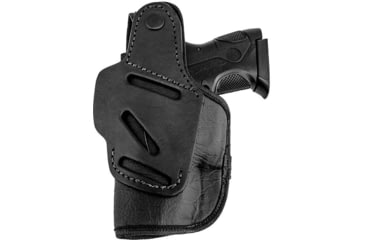 Image of Texas 1836 The Weightless - 4 In 1 Thumb Release IWB Holster, Most 9mm/ .40/ .45 Double Stack, Right Hand, With No Attachment, Black, TWHS-HR4-520