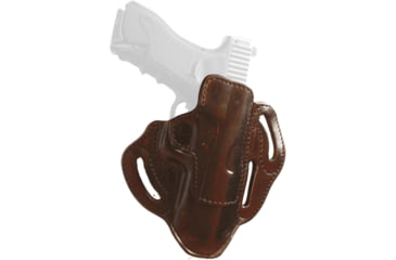 Image of Texas 1836 Three Slots - Open Top OWB Holster, Right Hand, Glock 19, SIG Sauer P320 X-Compact, With No Attachment, Brown, TX-3SLOTS-OT-522