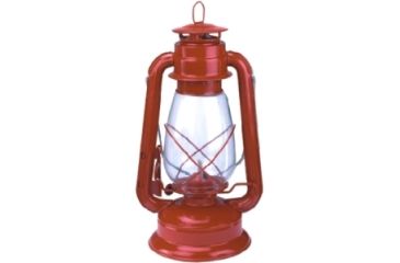 Image of Texsport Kerosene 12" Lantern, MetalBody, GlassGlobe, Red 15998TEX