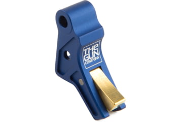 Image of The Gun Company CZ P10C Trigger, Blue/Brass, TGC-CZ-TRG-C-BLU /BRS
