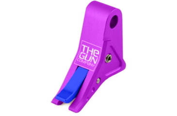 Image of The Gun Company Gen 1-5 SS Trigger, Purple Shoe/Blue Safety, Purple/Blue, TGC-SS-TRG-PRP-BLU