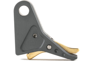Image of The Gun Company Gen 3/4 SS Trigger, Gray Shoe, Brass Safety, TGC-SS-TRG-GRY-BRS