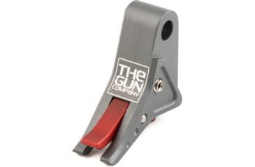 Image of The Gun Company Gen 3/4 SS Trigger, Gray Shoe, Red Safety, TGC-SS-TRG-GRY-RED