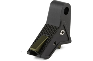 Image of The Gun Company Gen 3/4 TWP Trigger, Black Shoe, OD Green Safety, TWP-TRG-BLK-ODGRN
