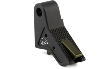Image of The Gun Company Gen 3/4 TWP Trigger, Black Shoe, OD Green Safety, TWP-TRG-BLK-ODGRN