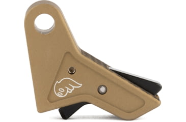 Image of The Gun Company Gen 3/4 TWP Trigger, FDE Shoe, Black Safety, TWP-TRG-FDE-BLK