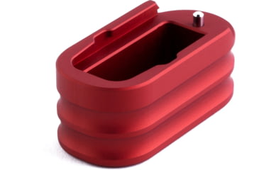 Image of The Gun Company Magazine Extension, Glock 43 +2, Red, TGC-GLK-ME2-RED-2RD