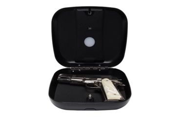 Image of The GunBox Echo Plus Biometric Safe, Wifi Enabled, Fingerprint/Keypad/RFID Access, Carbon Black, GBEP-CB