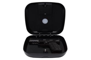 Image of The GunBox Echo Plus Biometric Safe, Wifi Enabled, Fingerprint/Keypad/RFID Access, Carbon Black, GBEP-CB