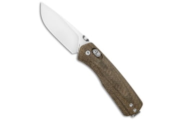 Image of The James Brand The James Brand The Carter Ambi-Slider Knife OD Green Micarta 2.8" Satin, OD Green, VG10, adult, BHQ-100457