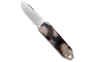 Image of The James Brand The James Brand The Elko Slip Joint Keychain Knife Desert Tortoise 1.6" Satin, Brown, Sandvik 12C27, adult, BHQ-195438