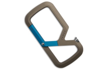 Image of The James Brand The James Brand The Mehlville Carabiner - Coyote Tan/Desert Sky, Blue/Tan, adult, BHQ-195459