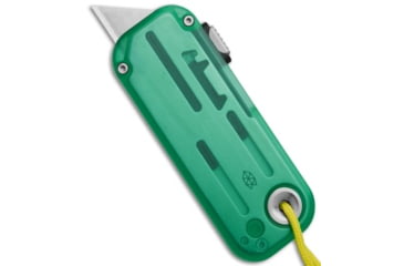 Image of The James Brand The James Brand The Palmer PC Utility Knife - Turquoise/Electric Green, Green, Stainless Steel, adult, BHQ-195474