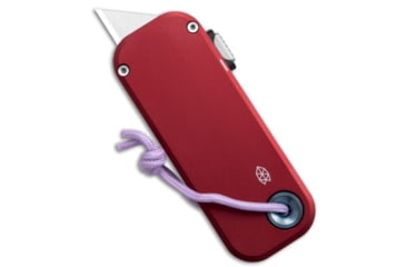 Image of The James Brand The James Brand The Palmer Utility Knife Mulberry + Blue Aluminum 0.56" Satin, Red/Blue, -, adult, BHQ-235031