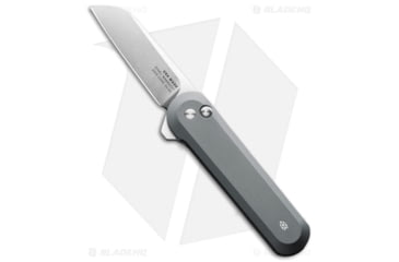 Image of The James Brand The Wells MagnaCut Flipper Folding Knife, 2.875in, CPM MagnaCut, Sheepsfoot Blade, Aluminum, Gray Handle, Gray/Gray, 7.25 inch, BHQ-189503