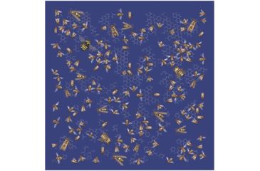 Image of The Printed Image Bees Bandana 602