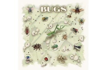 Image of The Printed Image Bugs Bandana, Natural, 609