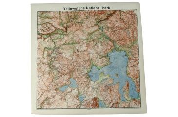 Image of The Printed Image Yellowstone Topo Bandana 526