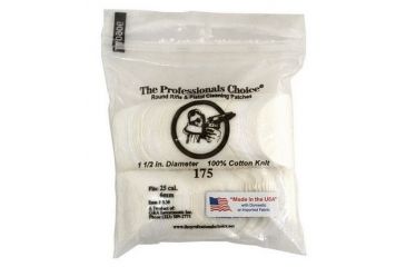 Image of The Professionals Choice 100% Cotton Knit White Round Patches, 1.5in, Small, 25 cal./6mm, 175pk R30