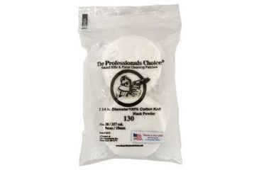 Image of The Professionals Choice 100% Cotton Knit White Round Patches, 2.75in, Small, 38/357/9mm/10mm, 130pk R33