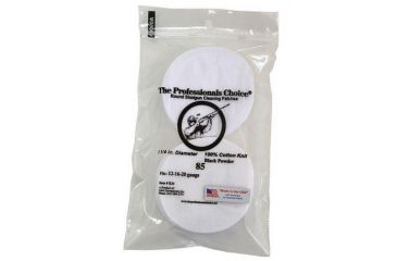 Image of The Professionals Choice 100% Cotton Knit White Round Patches, 3.25in, Small, Shotgun, 85pk R34