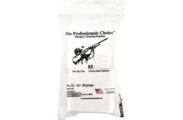 Image of The Professionals Choice 100% Cotton Knit White Square Patches, 3x3, Small, Shotgun, 85pk 15