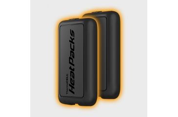 Image of Heat Packs - Rechargeable Hand Warmers, One Pair w/2 USB Cords and Wall Charger, Black