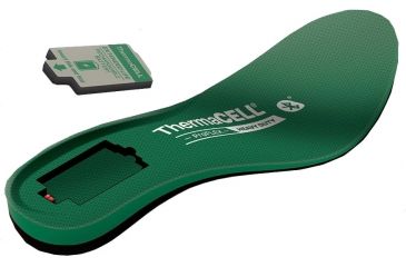 Image of Thermacell ProFLEX Heavy Duty Heated Insoles-Green-9.5 - 11