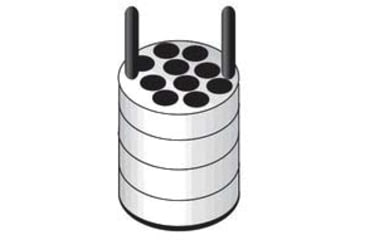 Image of Thermo Fisher Scientific Heraeus Megafuge 1.0/1.0R All-Purpose Tabletop Centrifuges, Scientific Tube Adapters, Round Bucket 20300-329, 10 x 5/7 Ml Hemogard-Type Tubes, Gray, 75007579