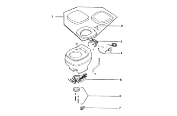 Image of Thetford Aqua-Magic Aurora - Seat And Cover, White, 36768