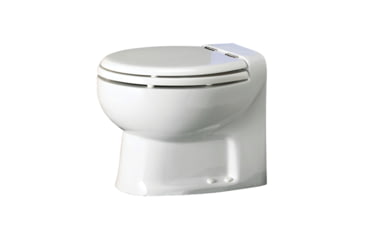 Image of Thetford Tecma Silence Plus 1 Mode, 12V Marine Toilet With Electric Solenoid - Low Profile, White, 38357