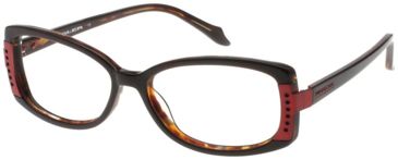 Image of Thierry Mugler Progressive Eyeglasses9290 Brown-Tortoise Frame, Women, 53-15-135 9290-C6PROG