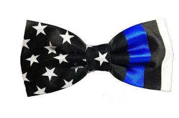 Image of Thin Blue Line American Flag Bowtie, Thin Blue Line - TBL-AM-BOWTIE