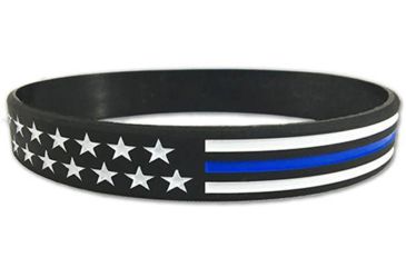 Image of Thin Blue Line American Flag Bracelet, Thin Blue Line - TBL-AM-BR-9