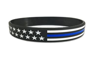 Image of Thin Blue Line American Flag Bracelet, Thin Blue Line - TBL-AM-BR