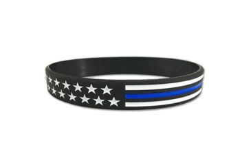 Image of Thin Blue Line American Flag Bracelet, X-small, 6 Inch, Thin Blue Line - TBL-AM-BR-6-1