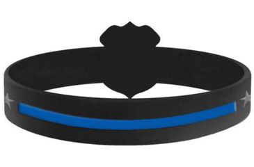 Image of Thin Blue Line American Flag Shield Bracelet, Thin Blue Line - TBL-AM-SHIELD-9