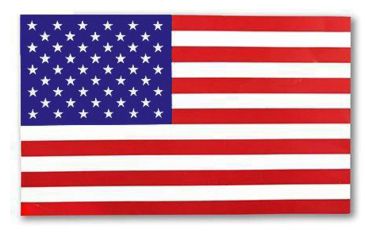 Image of Thin Blue Line American Flag Sticker - Red, White, Blue, Red/white/blue - RWB-S-FLAG