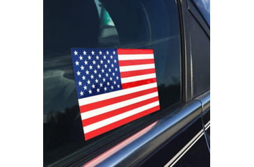Image of Thin Blue Line American Flag Sticker - Red, White, Blue, Red/white/blue - RWB-S-FLAG