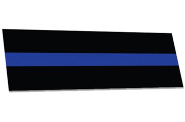 Image of Thin Blue Line Bumper Sticker, 3 X 11 Inches, Thin Blue Line - TBL-S-BLACK-311