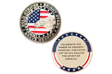 Image of Thin Blue Line Thin Blue Line Challenge Coin - Independence Day, 4th Of July, COIN-INDEPENDENCEDAY-JULY4