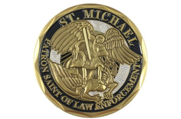 Image of Thin Blue Line Challenge Coin, Saint Michael - COIN-MICHAEL