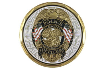 Image of Thin Blue Line Challenge Coin, Saint Michael - COIN-MICHAEL