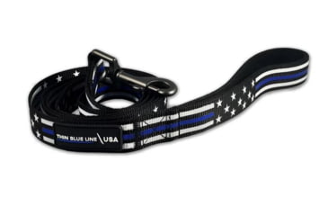 Image of Thin Blue Line Dog Leash, Stars &amp; Stripes, Thin Blue Line - TBL-AM-LEASH