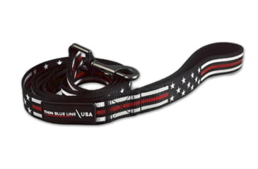 Image of Thin Blue Line Dog Leash, Thin Red Line Stars &amp; Stripes - TRL-AM-LEASH