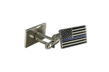 Image of Thin Blue Line Flag Cufflinks Patches, CUFF-TBLA