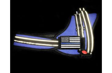 Image of Thin Blue Line Harness With Patch, Thin Blue Line - DOG-HARN-TBL-MEDIUM-KIT