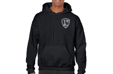 Image of Thin Blue Line Hoodie - 1* Asterisk , Black - 1AS-H-BLACK-XXL